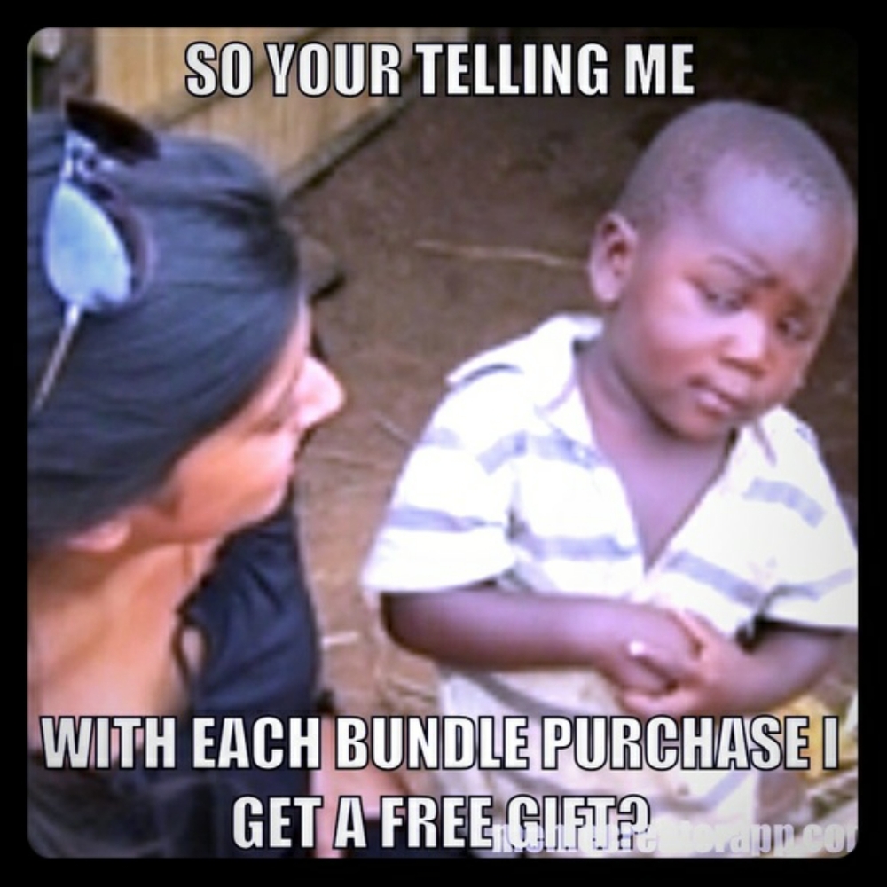 Free gift with all bundles!